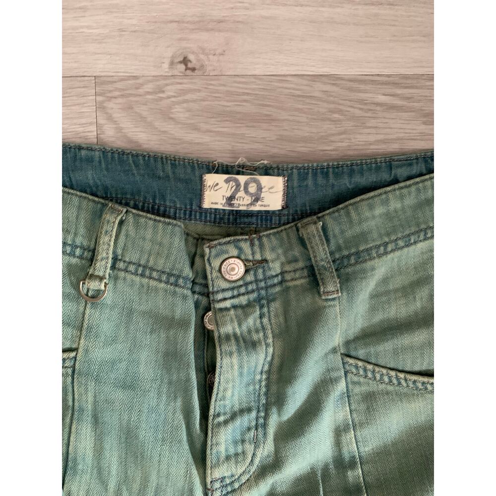 Free People Blue Flare Wide Leg Pants Size 29 - Picture 4 of 5